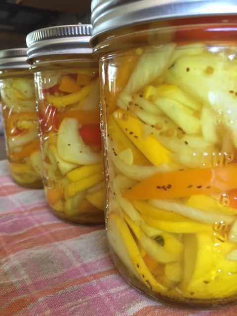 Healthy & delicious patty-pan pickles.