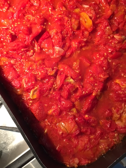 Rich, roasted tomato sauce!